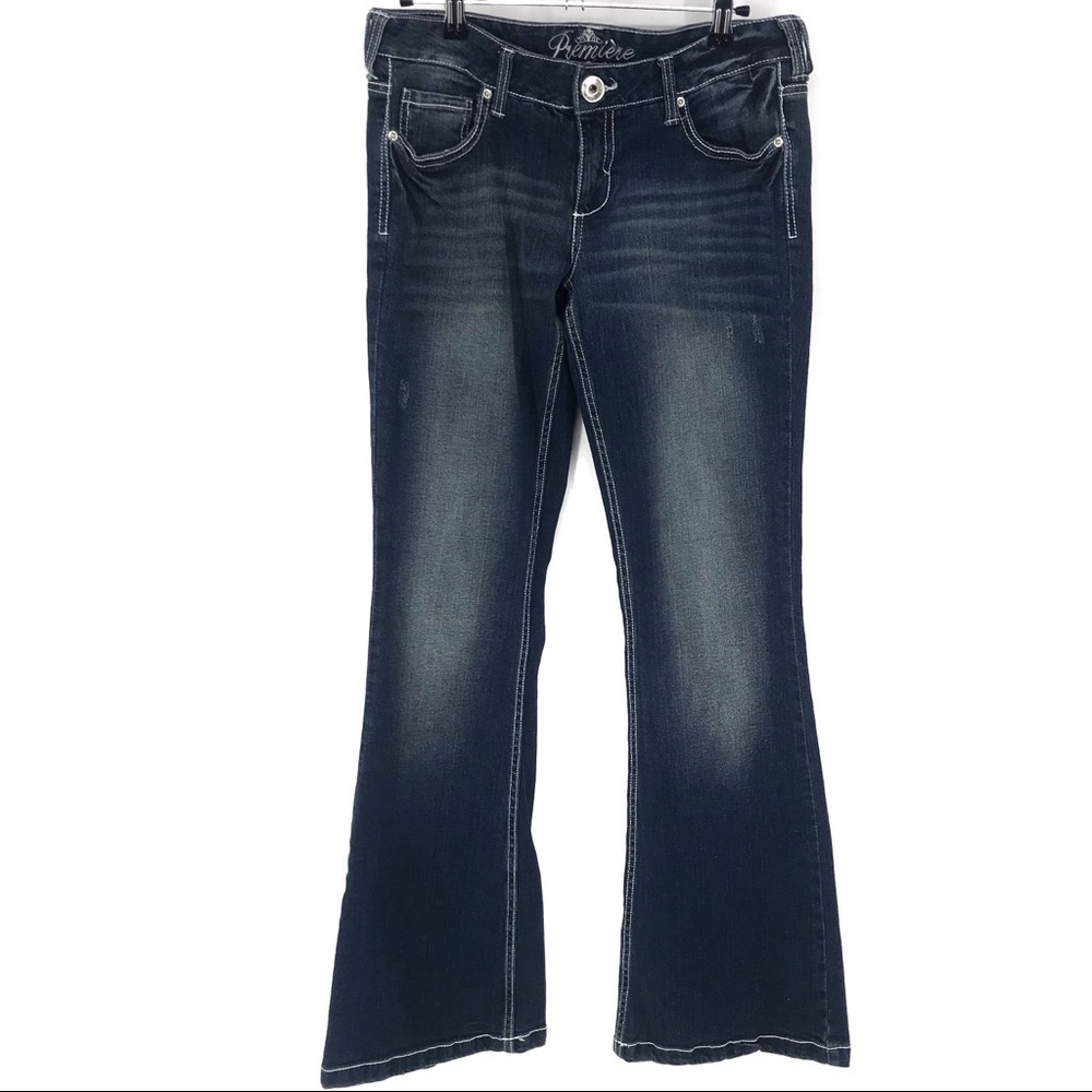 Première Rue 21 Button Flap‎ Pocket Flare Jeans